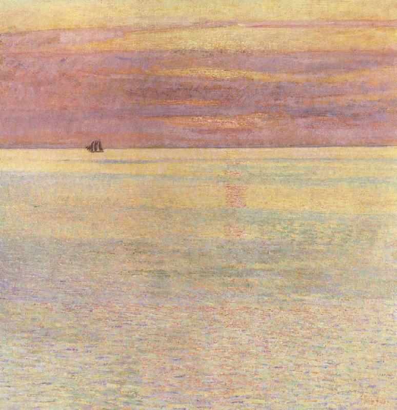 Childe Hassam Sunset at Sea oil painting image